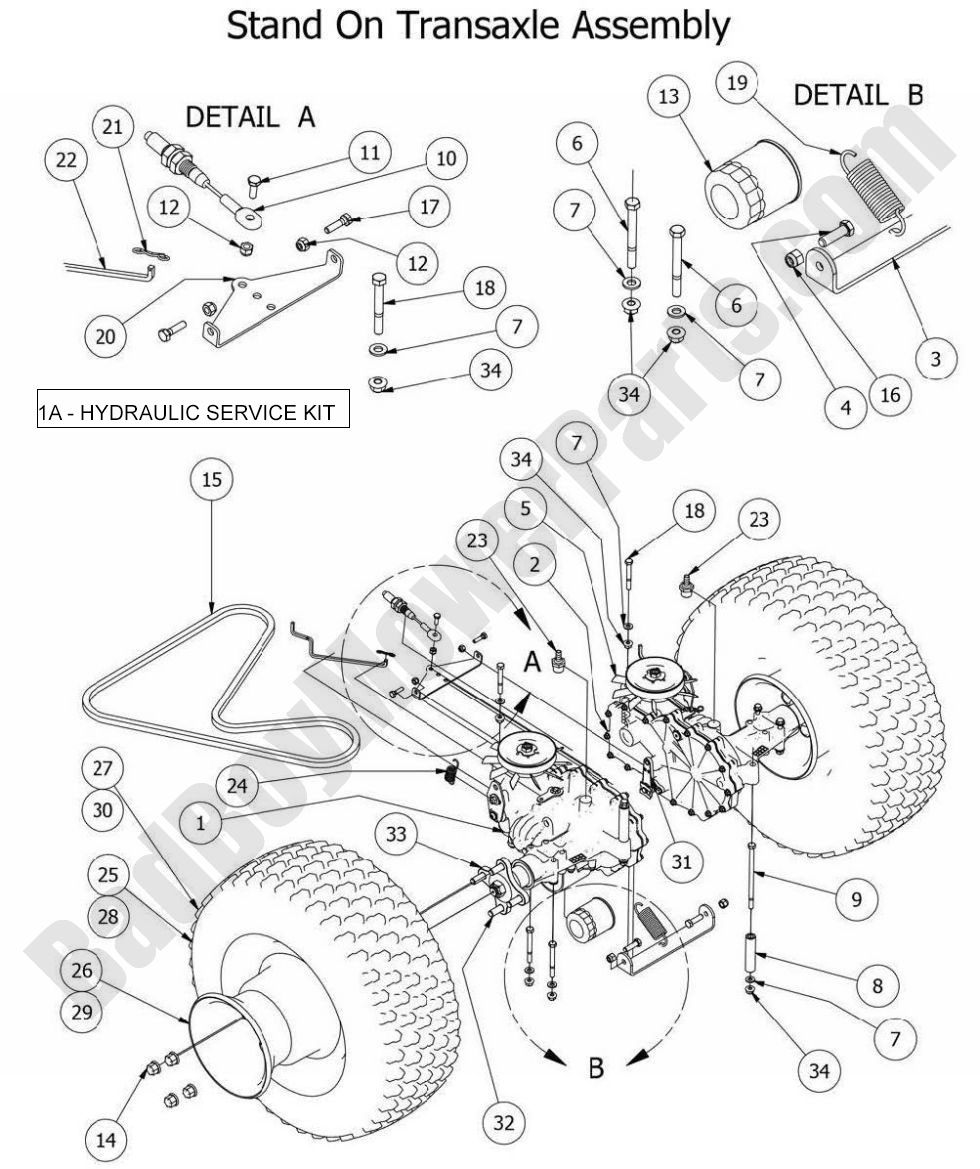 2014 Stand-On - Transaxle Assembly